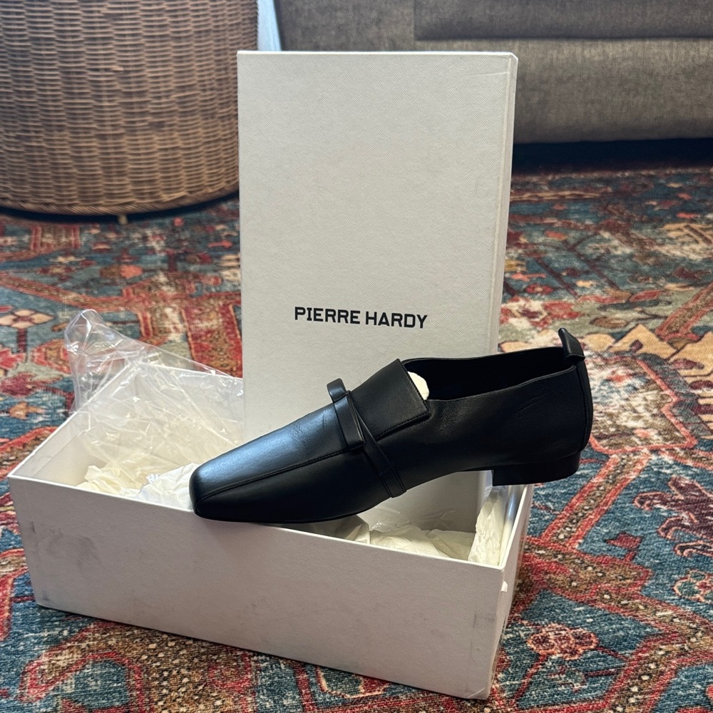 Pierre Hardy Luxury Black Lamb Loafers
